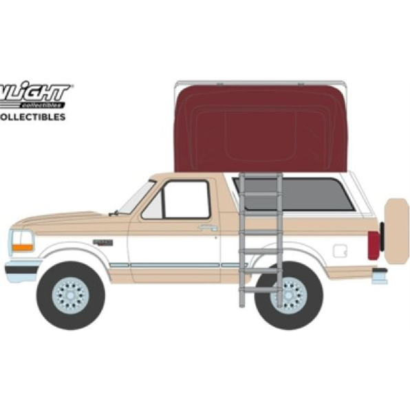 Ford Bronco XLT 1996 Light Saddle/Oxford White w/Modern Rooftop Tent