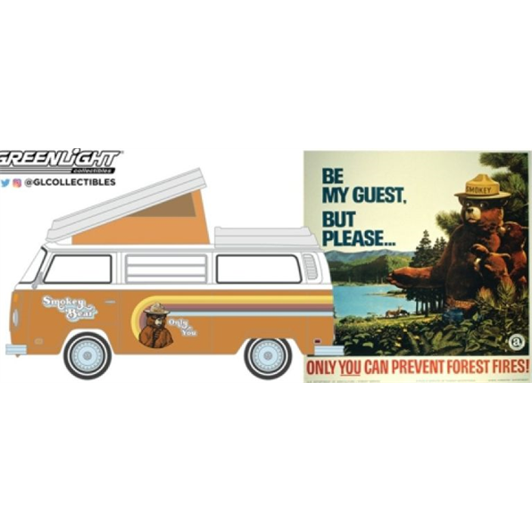 VW TYPE 2 T2 Westfalia 1974 'Be My Guest, But Please. You Can Prevent Forest Fires!'
