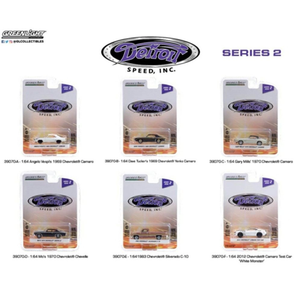 Detroit Speed INC. Series 2 (6 Car Set) 12pcs Asst