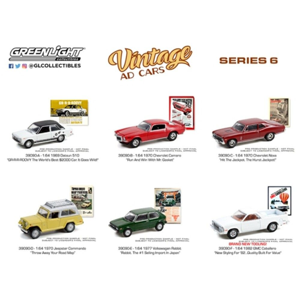 Vintage Ad Cars Assortment Series 6 (Pack of 12)