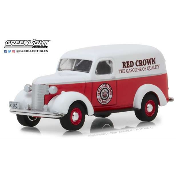 Chevrolet Panel Truck Red Crown Gasoline R unning on Empty Series 6 red/white 1939