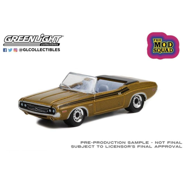 Dodge Challenger 340 The Mod Squad 1971 Convertible Gold