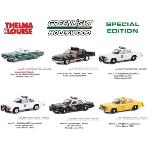 Hollywood Special Edition Thelma and Louise (1991) (6-Car Set) 12pcs Asst
