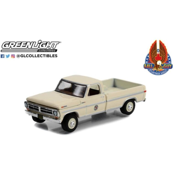 Ford F-250 Pickup (white) 1972 Fall Guy Stuntman (Camper Special)