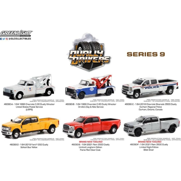 Dually Drivers Series 9 6-Truck Set 12pcs Asst
