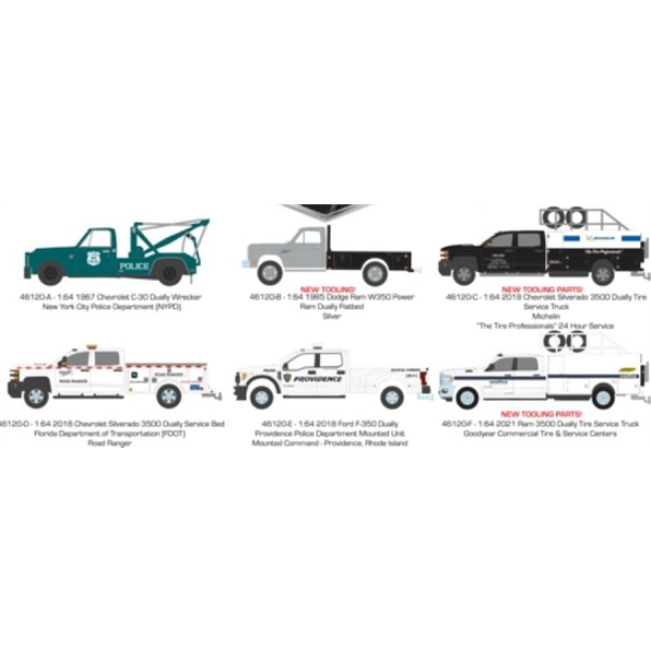 Dually Drivers Series 12 6-Truck Set 12pcs Asst
