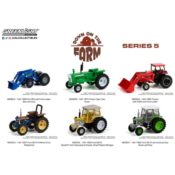 Down On The Farm Series 5 (6 Vehicle Set) 12pcs Asst
