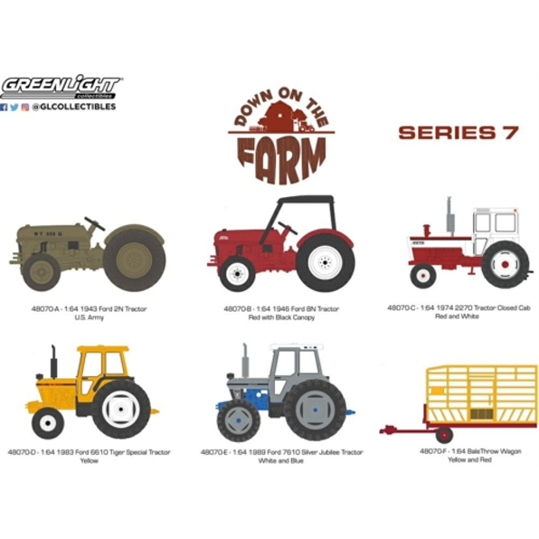 Down On The Farm Series 7 (6-Vehicle Set) 12pcs Asst