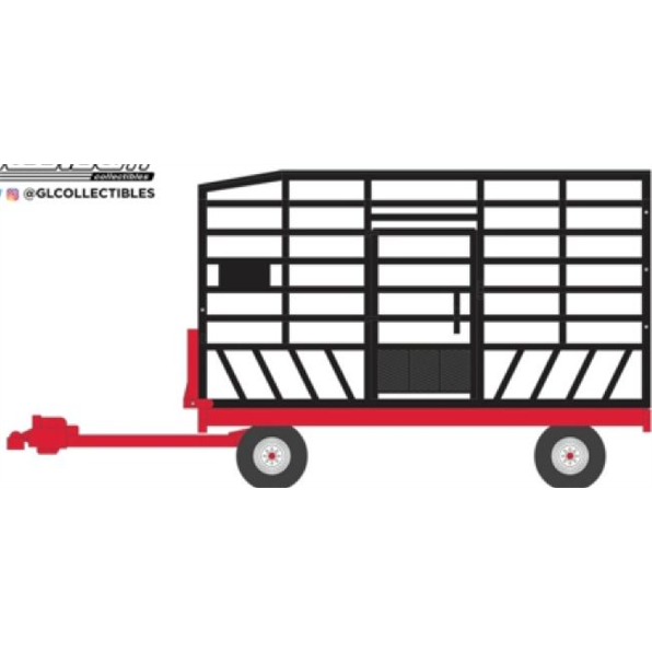 Bale Throw Wagon Black and Red