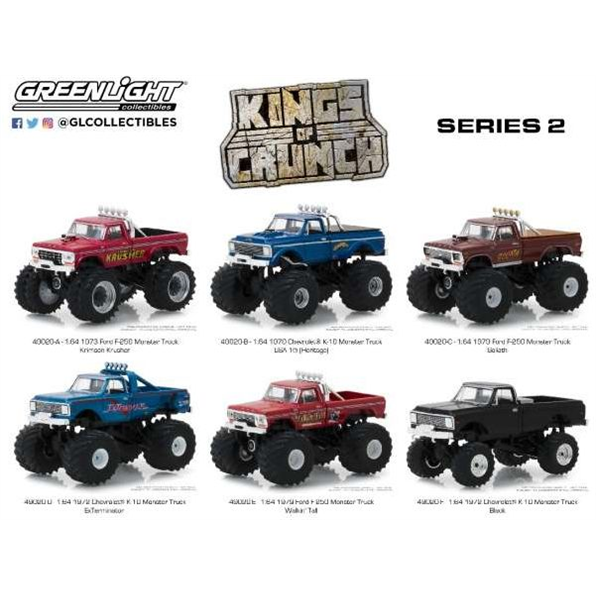 Kings of Crunch Series 2 Monster Trucks. A ssortment of 12