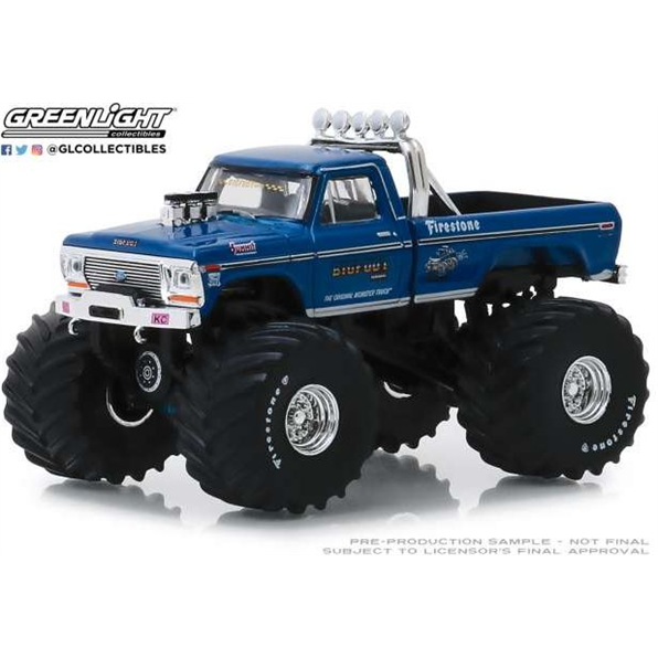 Ford F-250 Monster Truck Bigfoot #1 Clean Version with 66-Inch Tires Kings of Crunch
