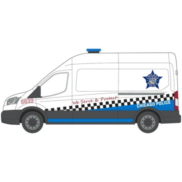 Ford Transit LWB High Roof Chicago Police We Serve and Protect 2017
