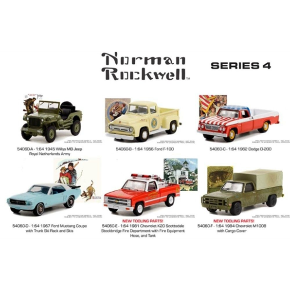 Norman Rockwell Series 4 (6-Vehicle Set) 12pcs Asst