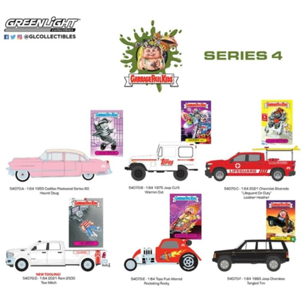 Garbage Pail Kids Series 4 (6-Car Set) 12pcs Asst
