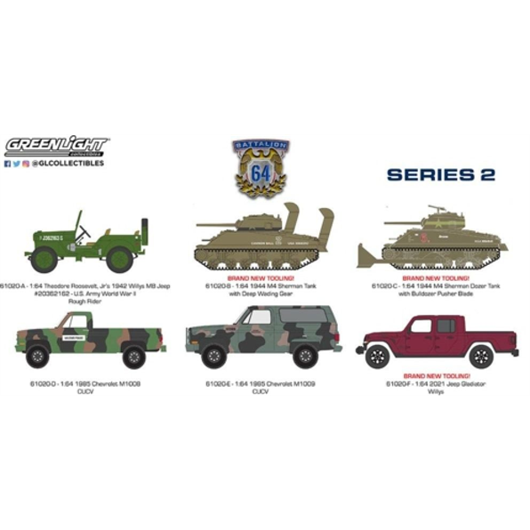 Battalion 64 Series 2 (6 Piece Set) 12 Ass