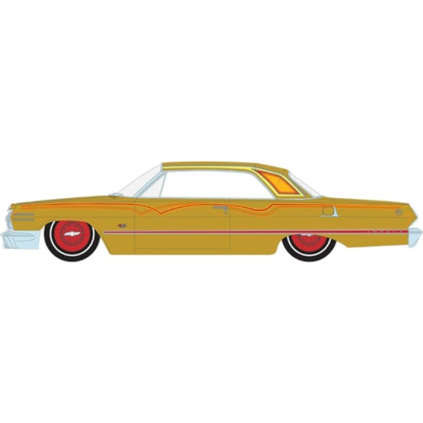 Chevrolet Impala SS 1963 Gold Metallic and Red