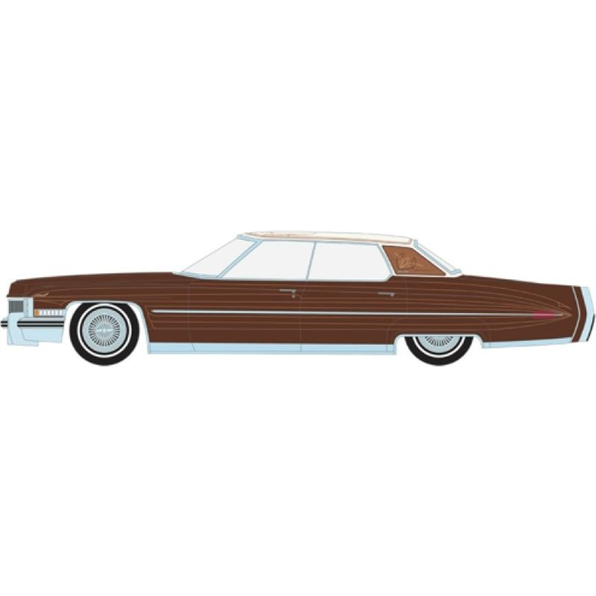 Cadillac Sedan Deville 1973 Dark Brown Metallic w/Light Brown Pinstripes