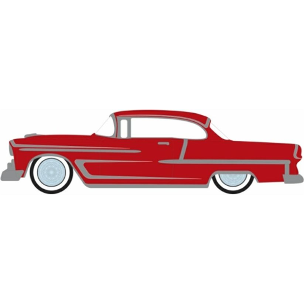 Chevrolet Belair Red and Silver 1955