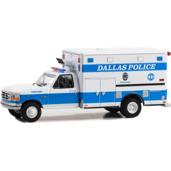 Ford F-350 1992 Ambulance Dallas Police Crime Scene Dallas Texas First Responders
