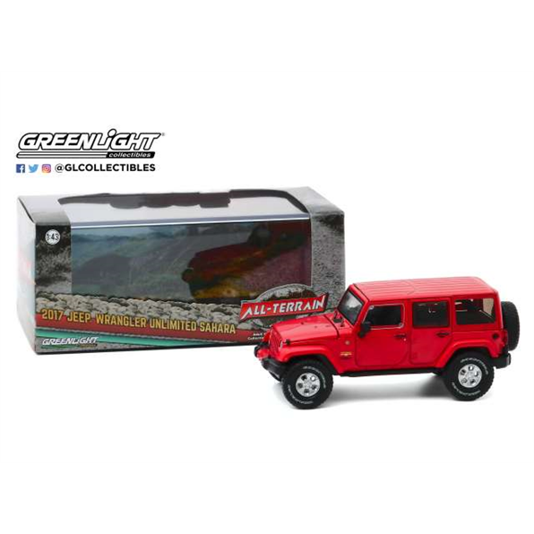 Jeep Wrangler Unlimited Sahara 2017 Firecracker Red Clearcoat