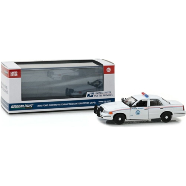 Ford Crown Victoria Police Interceptor Uni ted States Postal Service (USPS) white/blu
