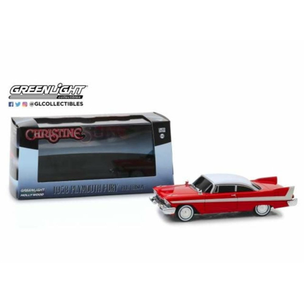 Plymouth Fury 1958 'Christine 1983 Evil Version Blacked Out Windows' Red/White
