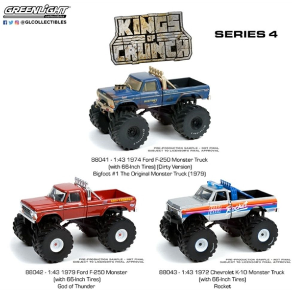 Kings Of Crunch Series 4 Assortment (88041/88042/88043) 6pcs Asst