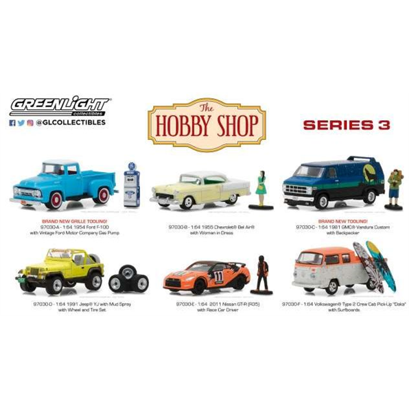 The Hobby Shop Series 3 assortment of 12