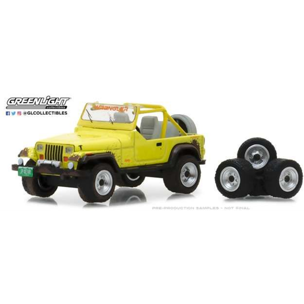 Jeep YJ with Mud Spray and Spare Tires The Hobby Shop Series 3 1993