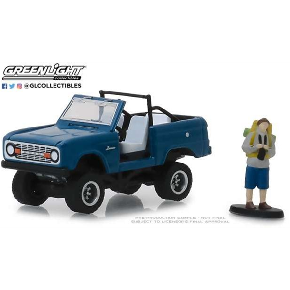 Ford Bronco Doors Removed with Backpacker The Hobby Shop Series 6 blue 1967