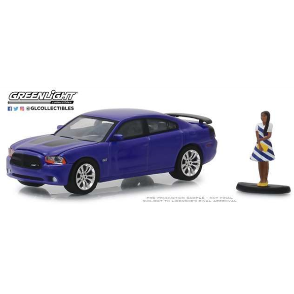 Dodge Charger Super Bee with Woman in Dres s The Hobby Shop Series 6 purple 2013