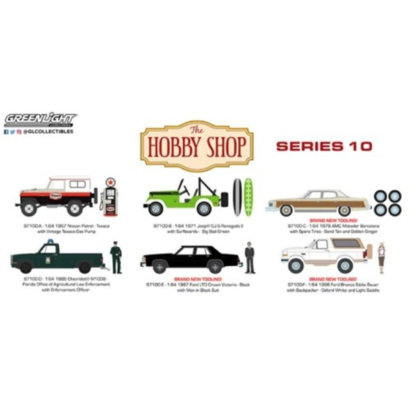 The Hobby Shop Series 10 Asst (6-Car Set) 12pcs Asst