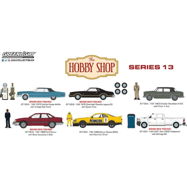 The Hobby Shop Series 13 Asst (6-Car Set) 12pcs Asst