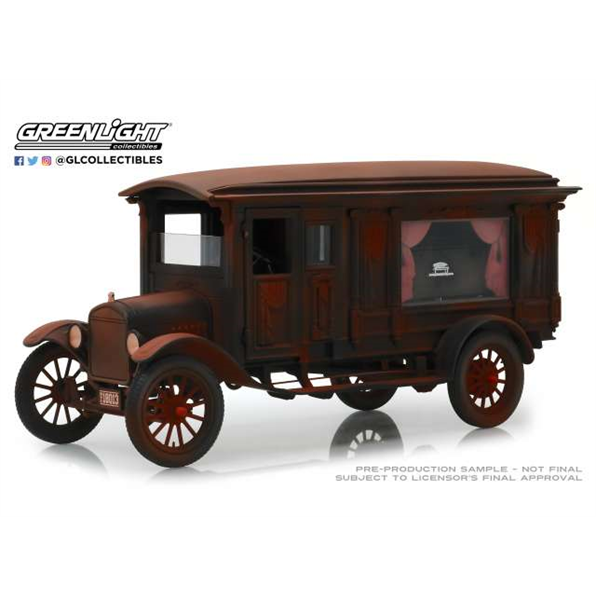 Precision Collection 1921 Ford Model T Ornate Carved Hearse Unrestored Barn Find