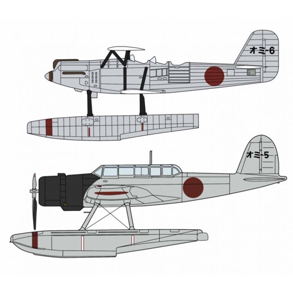 E7K1 Type 94 Model 1 Recon Seaplane + E13A1 Type Zero JAKE 11 'Ominato Group'