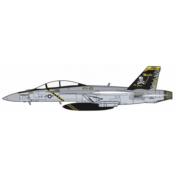 F/A-18F Super Hornet VFA-103 Jolly Rogers 75th Anniversary