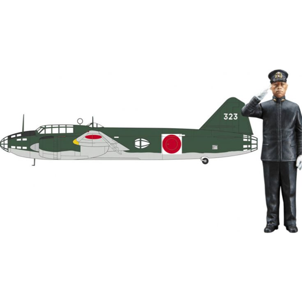 Mitsubishi G4M1 Type 1 Attack Bomber (Betty) #11 Rabaul Inspection + Figure