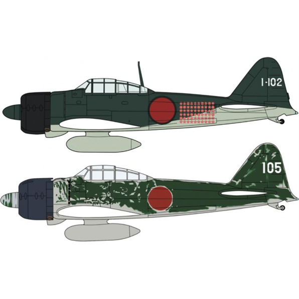 Mitsubishi A6M2B/A6M3 Zero Fighter Type 21:22 Rabaul Ace Set