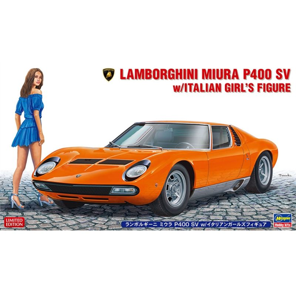 Lamborghini Miura P400 SV w/Italian Girl's Figure