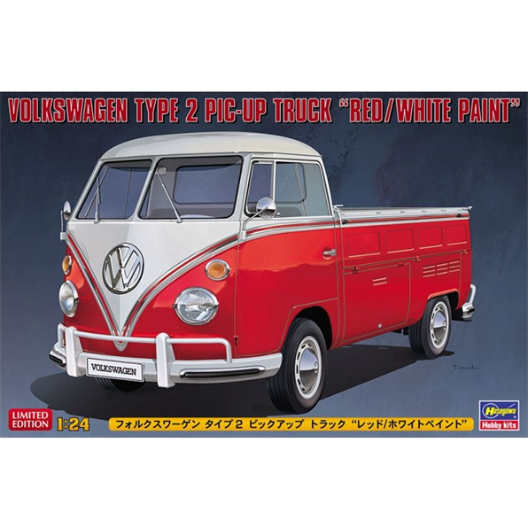 VW Type 2 Pick Up Truck Red White Paint