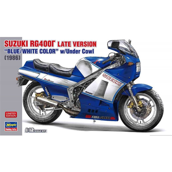 Suzuki RG400 Late Version Blue/White Color w/Under Cowl
