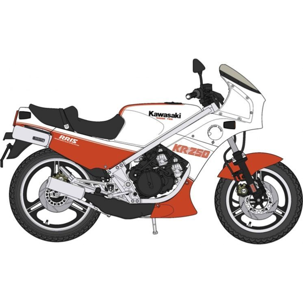 Kawasaki KR250 (KR250A) White/Red
