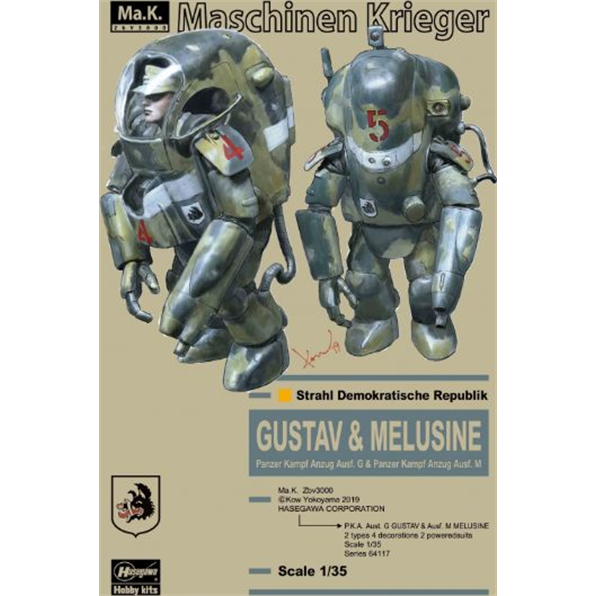 MaK Gustav and Melusine (Two Kits in Box)