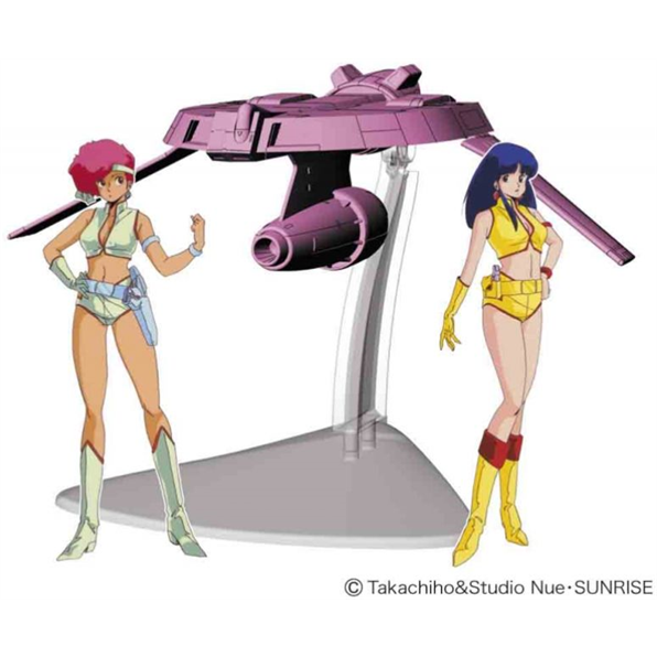 Kei and Yuri [Dirty Pair] w/1:300 Lovely Angel