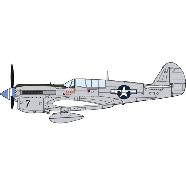 P-40N Warhawk Natural Metal Aces