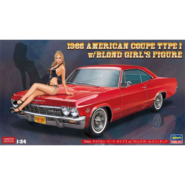 1966 Cadillac Coupe De Ville with Figure