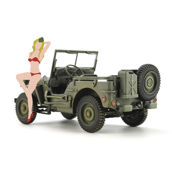 1/4 Ton 4x4 Utility Truck with Blonde Girl Figure