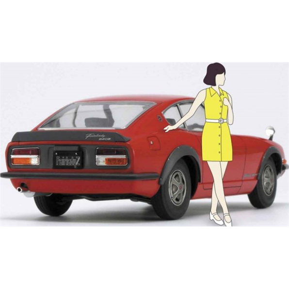 Nissan Fairlady 240ZG w/70-s Girl Figure