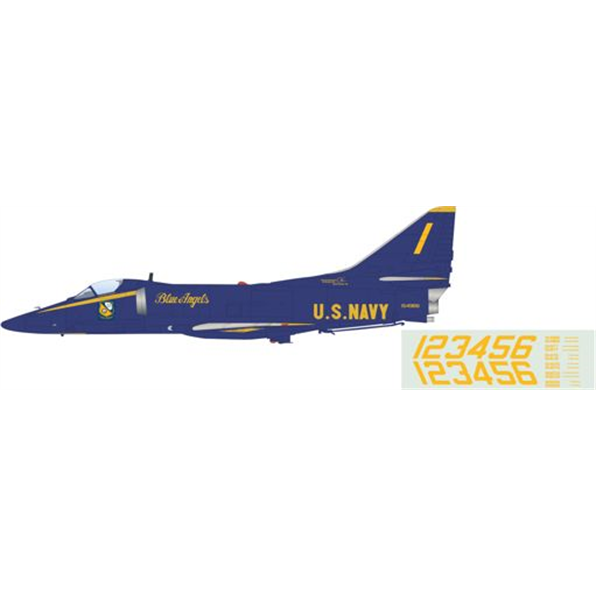 A-4F 'Blue Angels' US Navy 1979 Season (w/#1 to #6 Airplanes Decal)