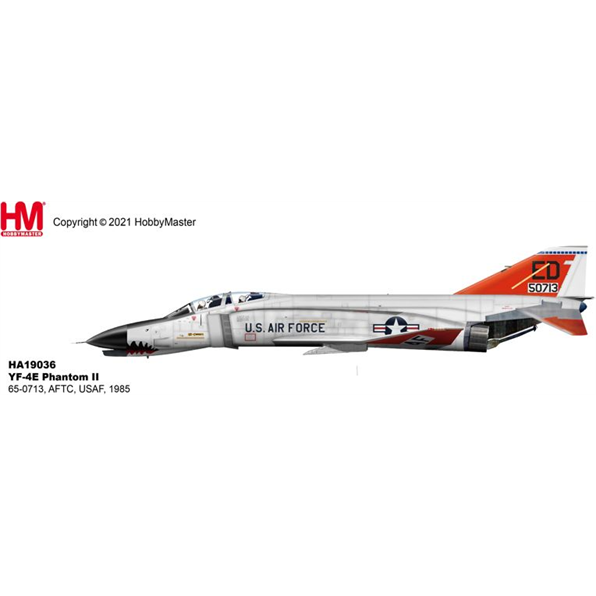 YF-4E Phantom II 65-0713 AFTC USAF 1985